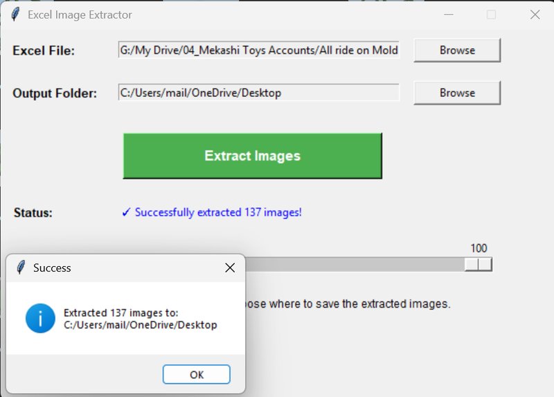 Excel Image Extractor - Results